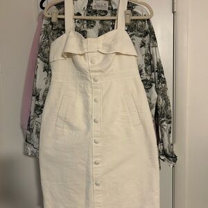 Elegant Kate Spade bow White Dress